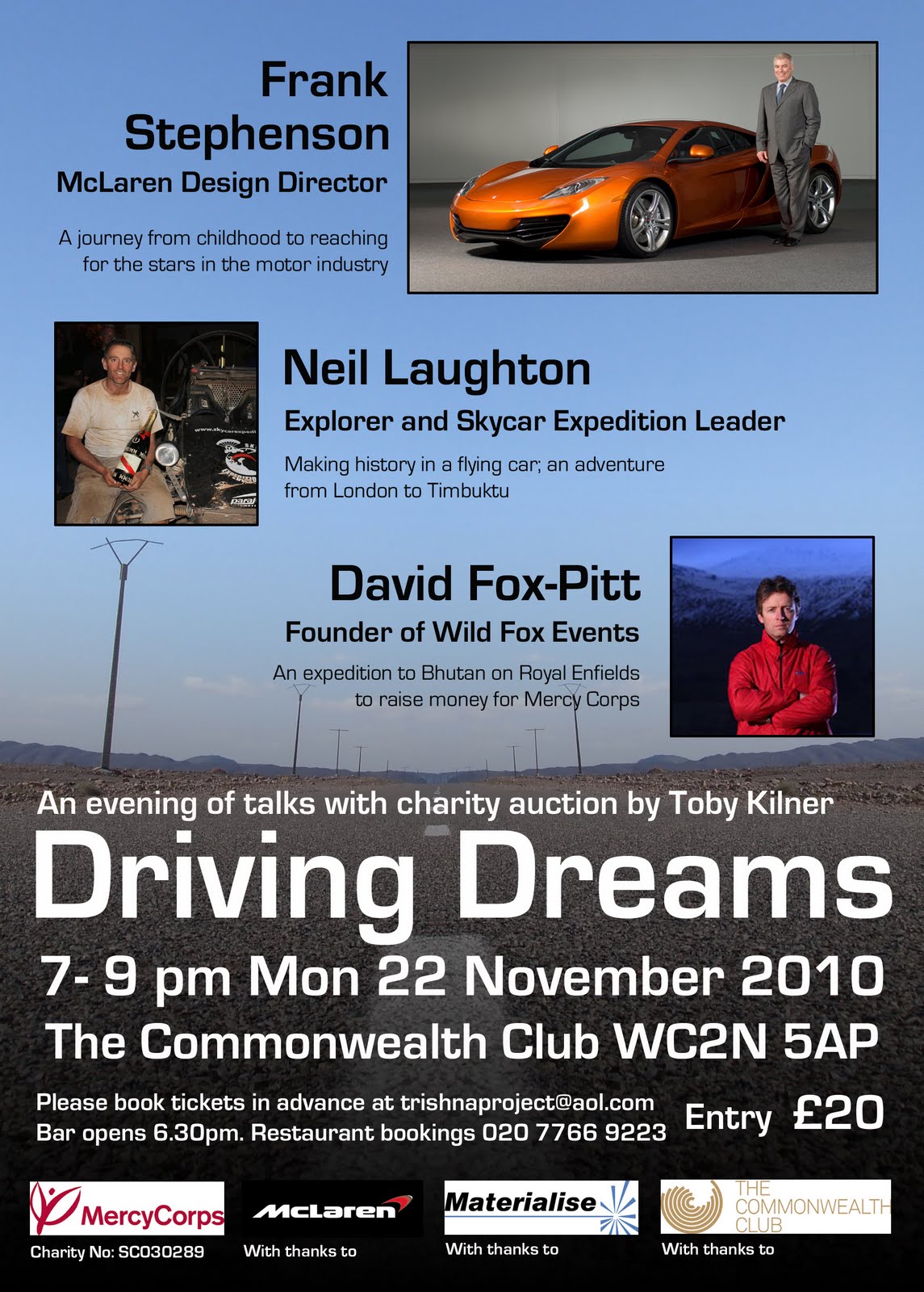 Driving Dreams Talk and Auction