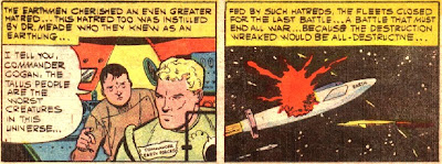 Gasp! There are *two* Dr. Meades?! What are the chances of both planets having a guy named Dr. Meade who both are inciting them to fight each other?