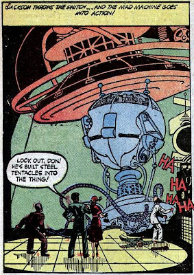 A robot with Hitler's brain and steel tentacles. You are now freaking out.