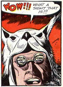 Incidentally, the guy who drew this story drew some of the most cracked faces I've ever seen in a Golden Age comic.