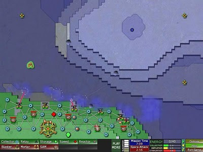 Some dark purple spores can be spotted here, being shot at by white SAM missiles. Also, this mouseover text is lame.
