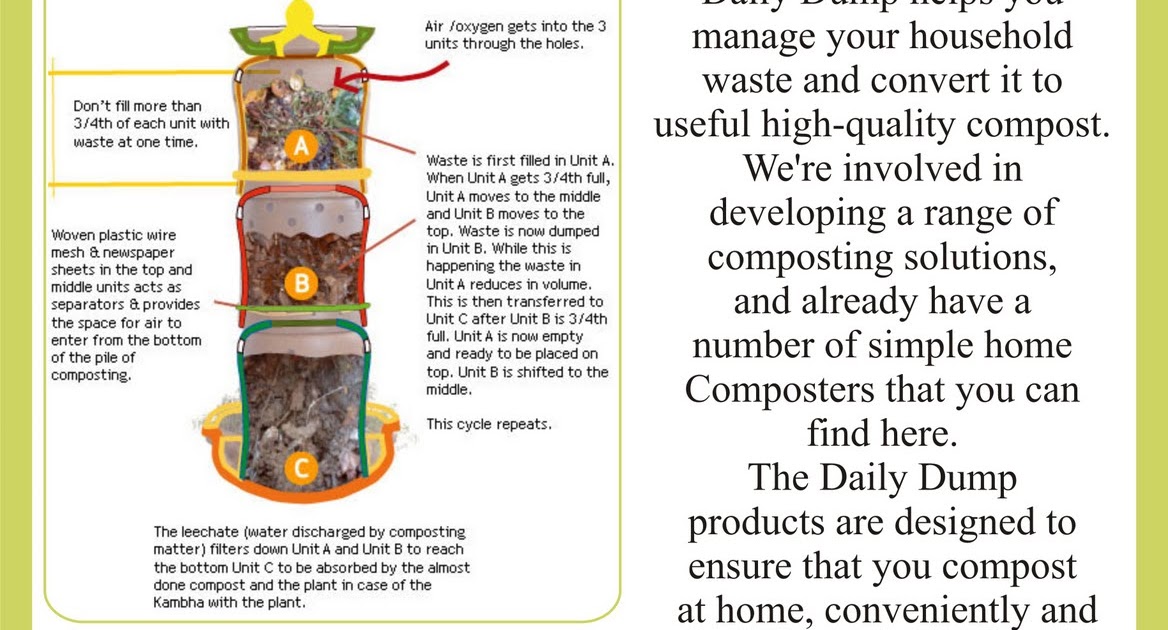 daram Composting kitchen waste...