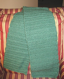 crocheted scarf