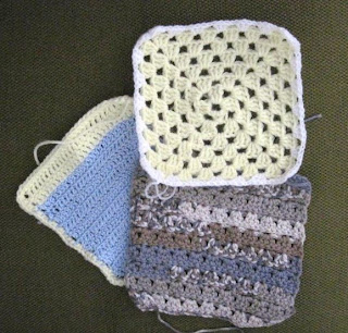 crocheted squares