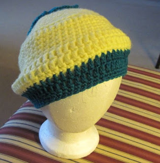 crocheted hat