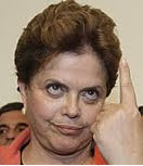 dedo de Dilma Roussef