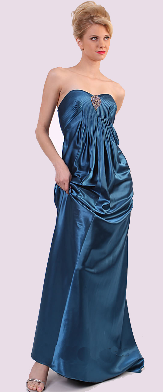 Simple pleated peacock blue gown 8 One shoulder stylish gown Simple pleated peacock blue gown 8 One shoulder stylish gown