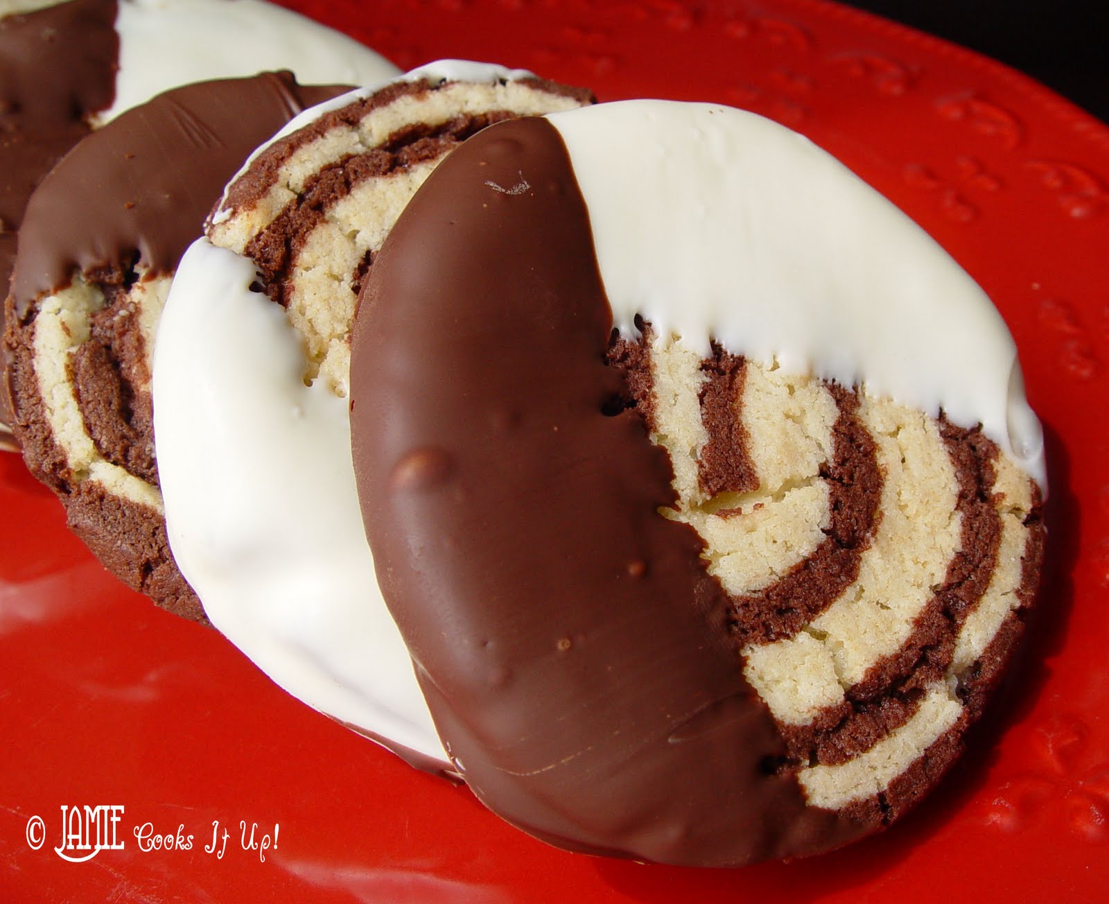 Light and Dark Chocolate Pinwheels Cookies