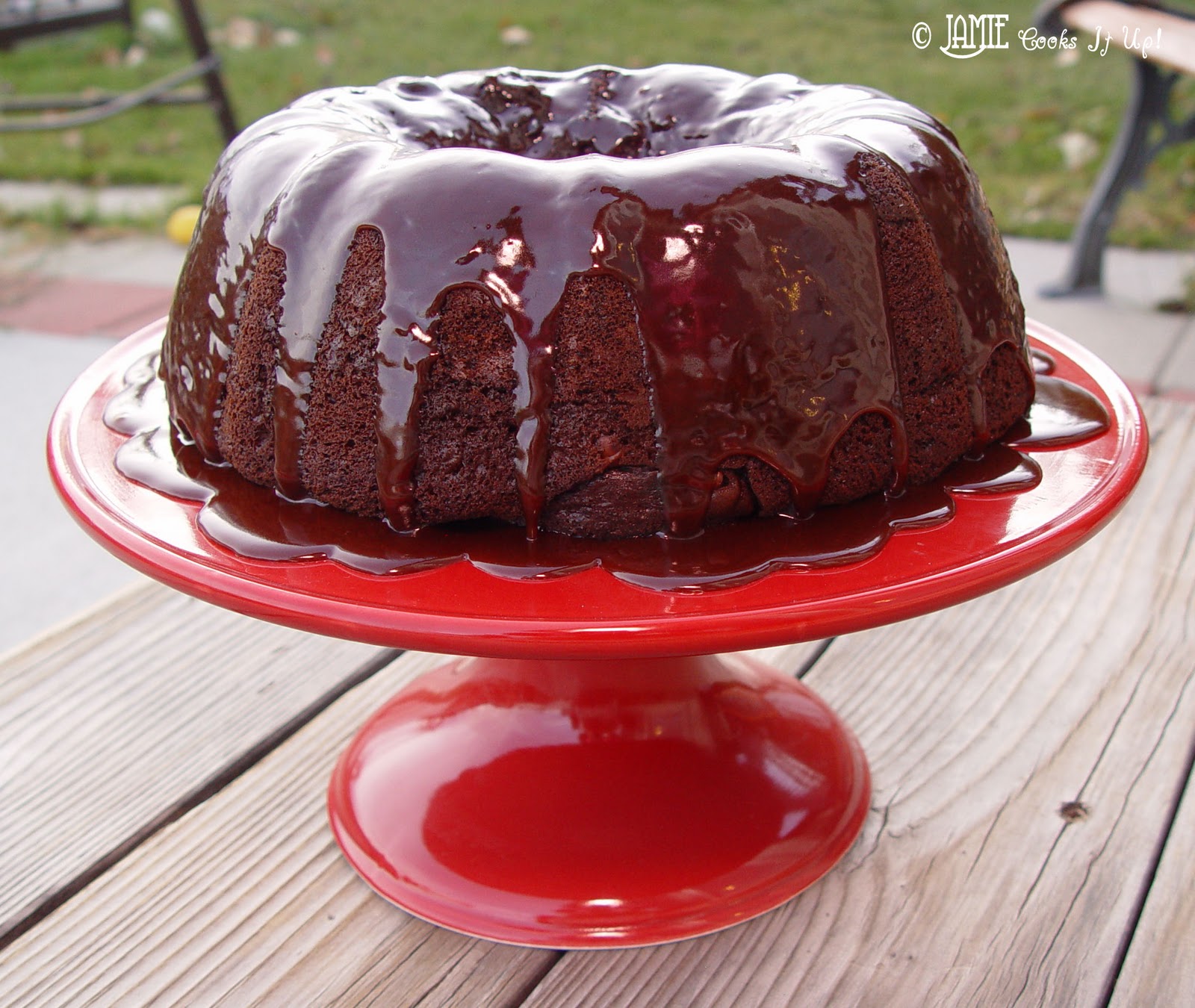 Double Chocolate Cake with Homemade Hot Fudge