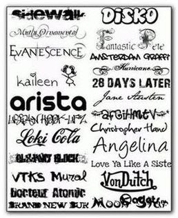 24 Cool Fonts 2008