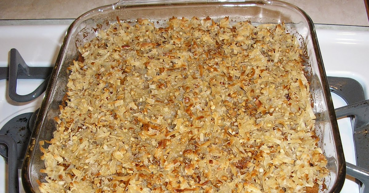 Homemade Deliciousness Oatmeal Cake with Coconut Pecan Frosting