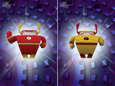 Blammoids! Series 4 by DC Direct - The Flash & Zoom Mini Vinyl Figures