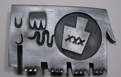 Amanda Visell - Pink Elephant Metal Belt Buckle