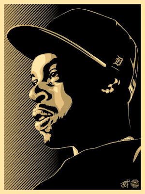 OBEY Giant x J Dilla Print by Shepard Fairey