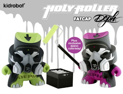 Kidrobot - San Diego Comic Con 2009 Exclusive Holy Roller 6 Inch FatCap by DEPH