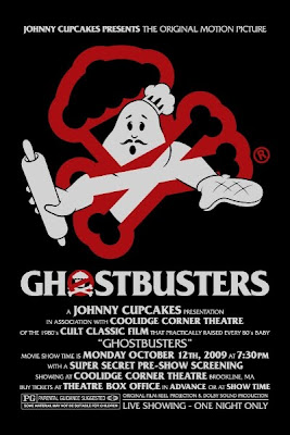 Johnny Cupcakes Ghostbusters Screening on Monday, October 12, 2009 at the Coolidge Corner Theater Promoitional Poster