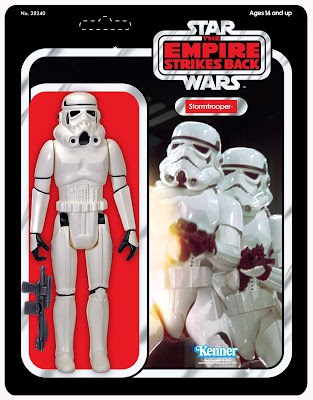 San Diego Comic-Con 2010 Exclusive 12 Inch Jumbo Vintage Kenner Star Wars Stormtrooper Action Figure and Blister Card Packaging by Gentle Giant