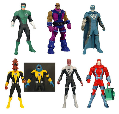 Green Lantern Classics Wave 1 - Green Lantern Kyle Rayner, Mongul, Black Hand, Sinestro Corps Low and Mash, Black Lantern Abin Sur & a Manhunter Robot