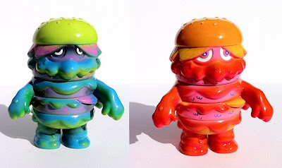 Custom Hand Airbrushed Patty Power 4 Inch Vinyl Figures by Arbito