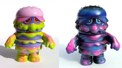 Custom Hand Airbrushed Patty Power 4 Inch Vinyl Figures by Arbito