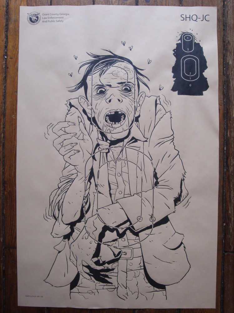the blot says the walking dead shooting target prints