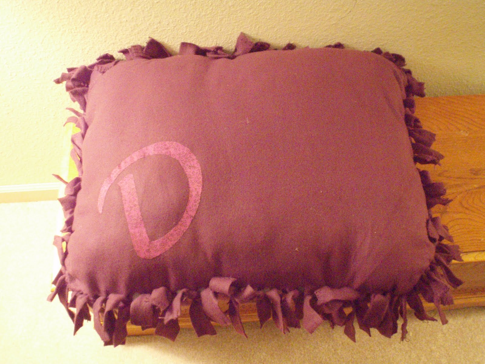 All Homemade Oversized Fleece Pillows
