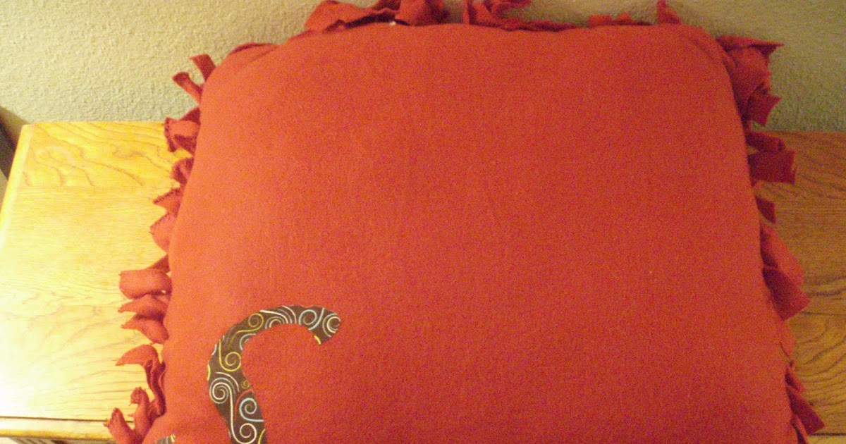 All Homemade Oversized Fleece Pillows