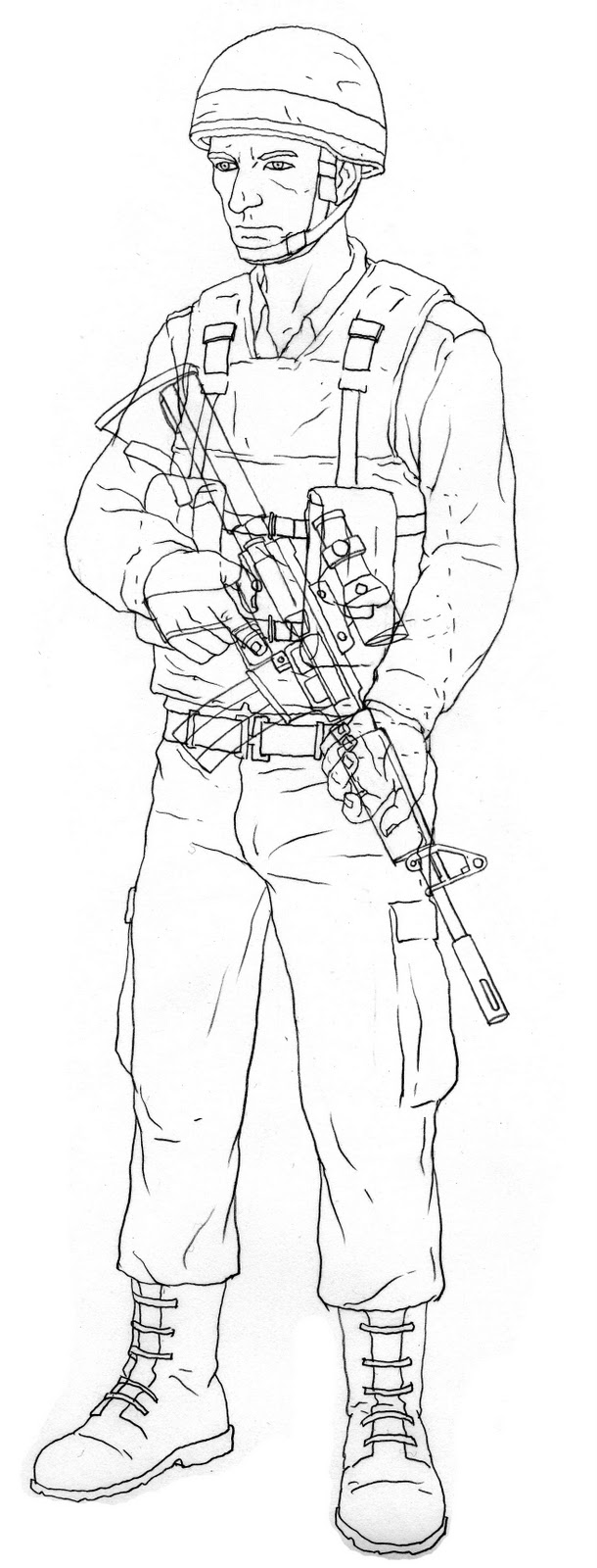 CHARACTER MODEL — IDF Soldier by SONGGU KWON [ Metalocalypse ]