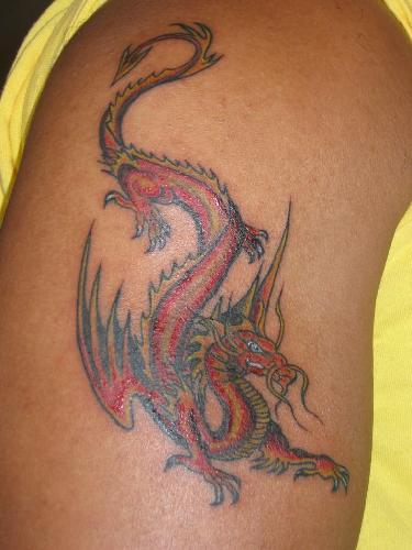 Just one more idea of tattoo on my blog... Dragon tattoo.
