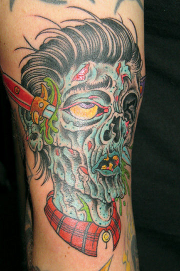 Zombie Boy- another famous face tattoo. bad Tattoos!