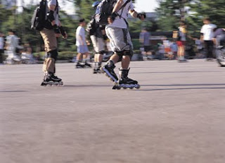 Group of Individuals Skating