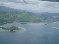 La isla de Rinca desde el aire