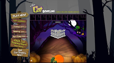 Halloween Cat Bowling Game