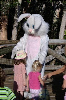 Palm Beach Zoo Programs Easter Bunny with Children at the Palm Beach Zoo