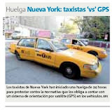 Huelga del Taxi en el diario Metro