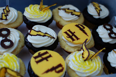 Chocolate Topped Harry Potter Cupcakes