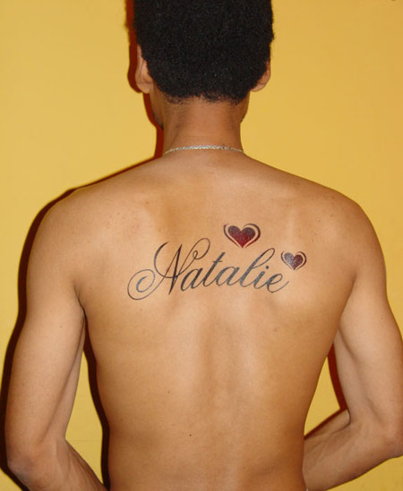 of different styles of name tattoos as well as lettering and calligraphy