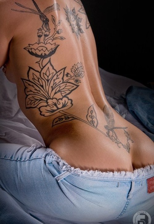 Various Woman Rib Tattoos