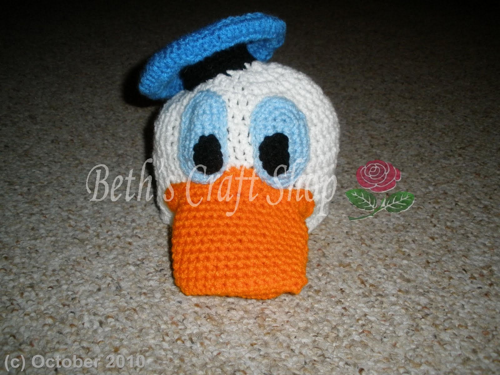 Beth's Craft Shop: Donald Duck Hat