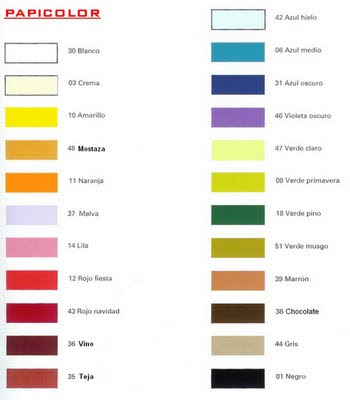 papeles verjurados colores