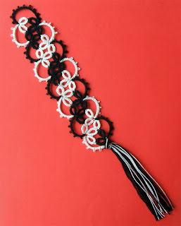 bookmark, tatting