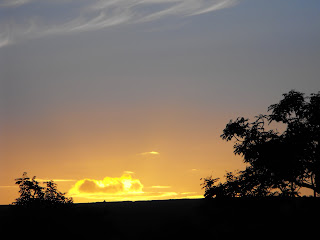 Gorgeous Sunset over the Kyle of Tongue, with the ruined Moine Lodge on the skyline.