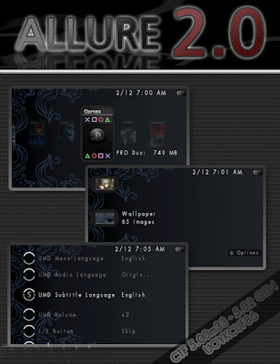 ALLURE 2.0 Carbon PSP Themes
