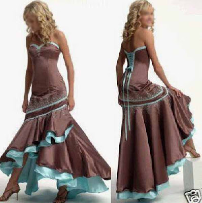 prom wedding dress Brown lace up prom wedding dresses prom wedding dress Brown lace up prom wedding dresses