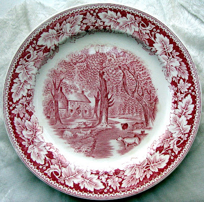 Made in America by Homer Laughlin, Home Sweet Home {a Currier & Ives Print) Made in America by Homer Laughlin, Home Sweet Home {a Currier & Ives Print)