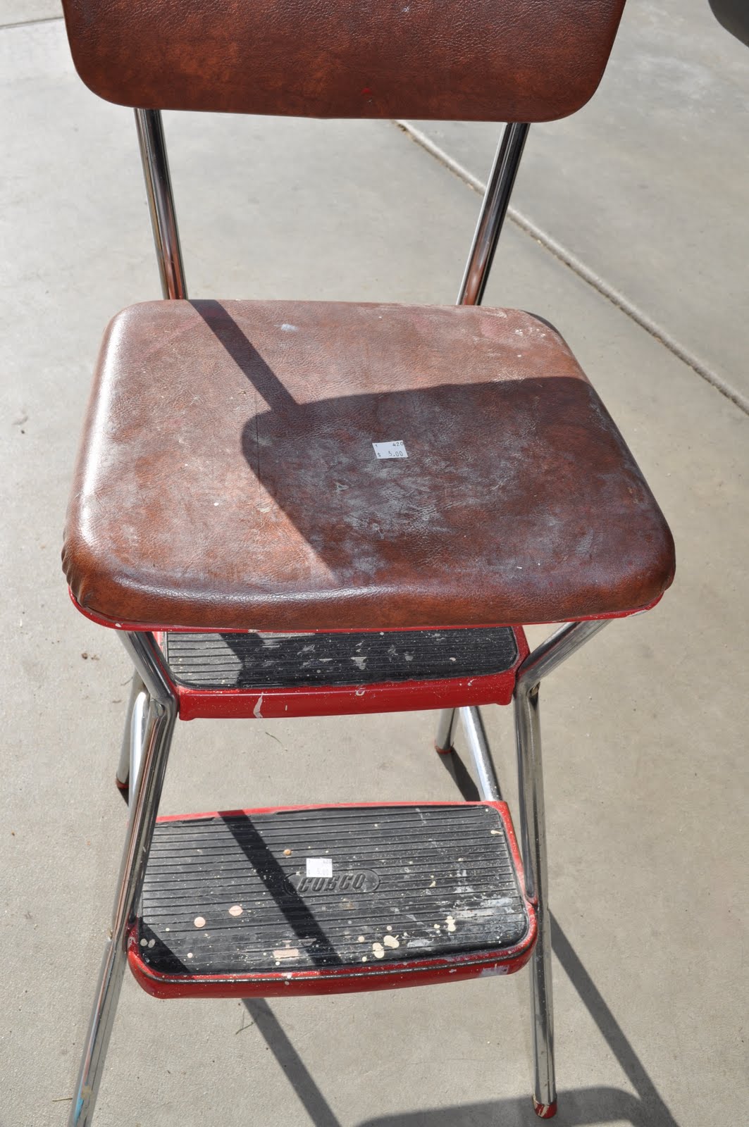 Cassandra Design Classic Red Kitchen Chair/Step Stool