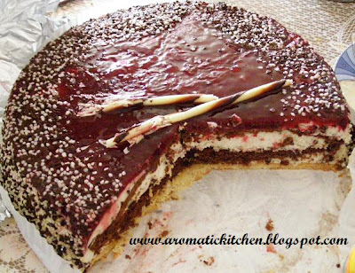 Stracciatella Cherry torte