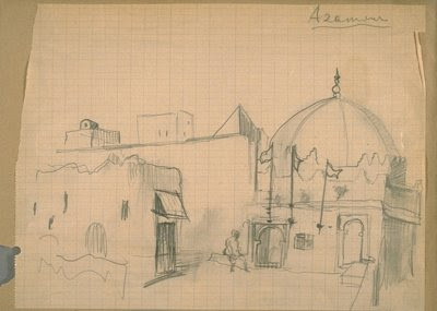 Dibujo de Lazare Meerson