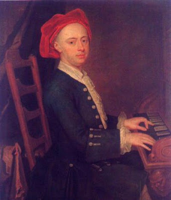 Posible retrato de Georg Friedrich Haendel, lienzo anónimo de hacia 1720