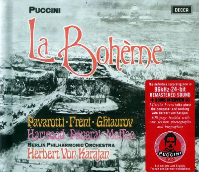 La Bohème de Pavarotti, Freni y Karajan